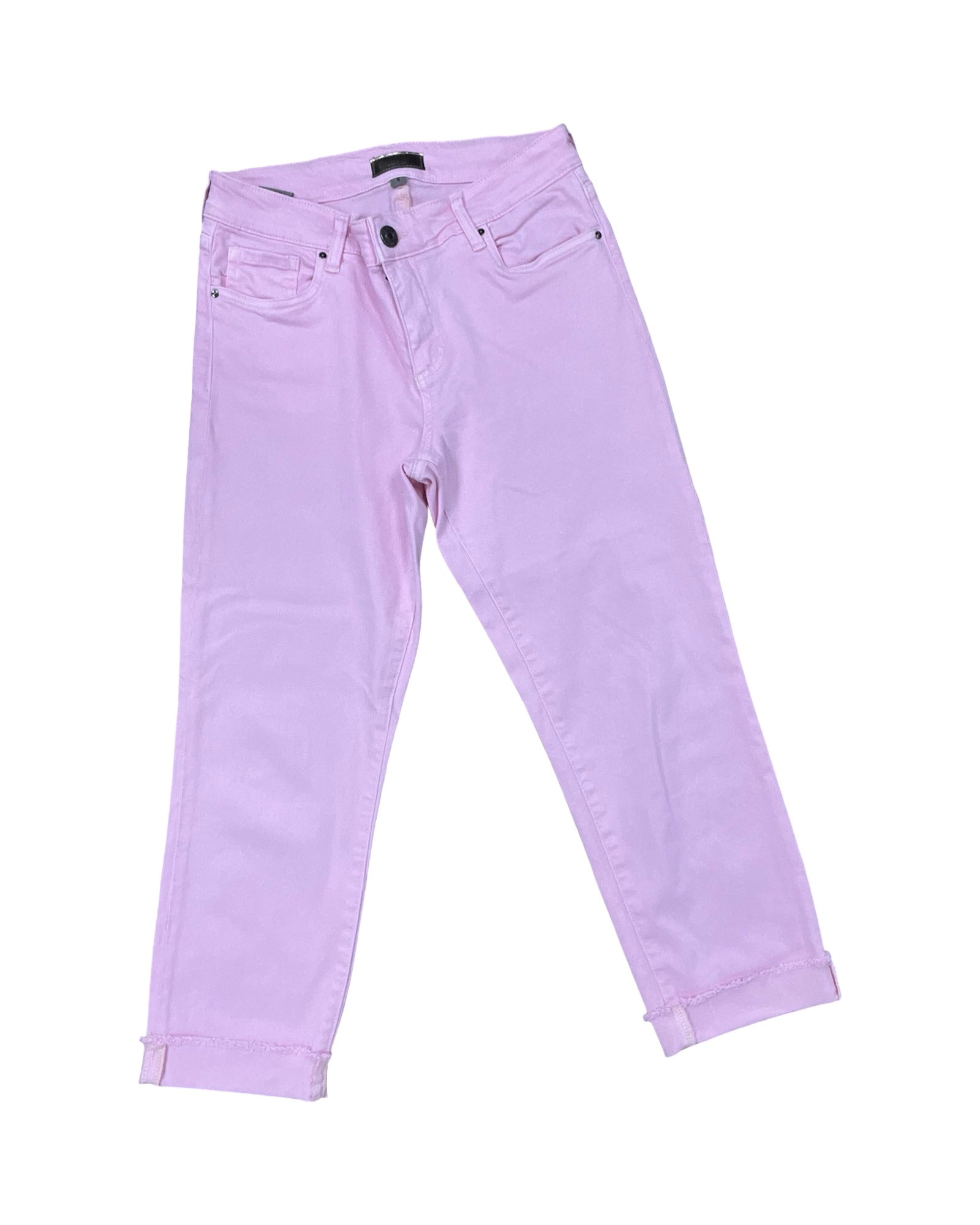Jeans Cropped By Kut In Pink, Size:8
