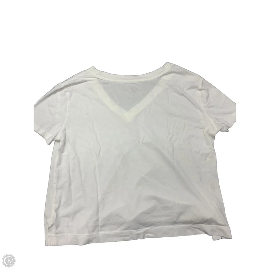 Top Short Sleeve By Lou And Grey In White, Size: M