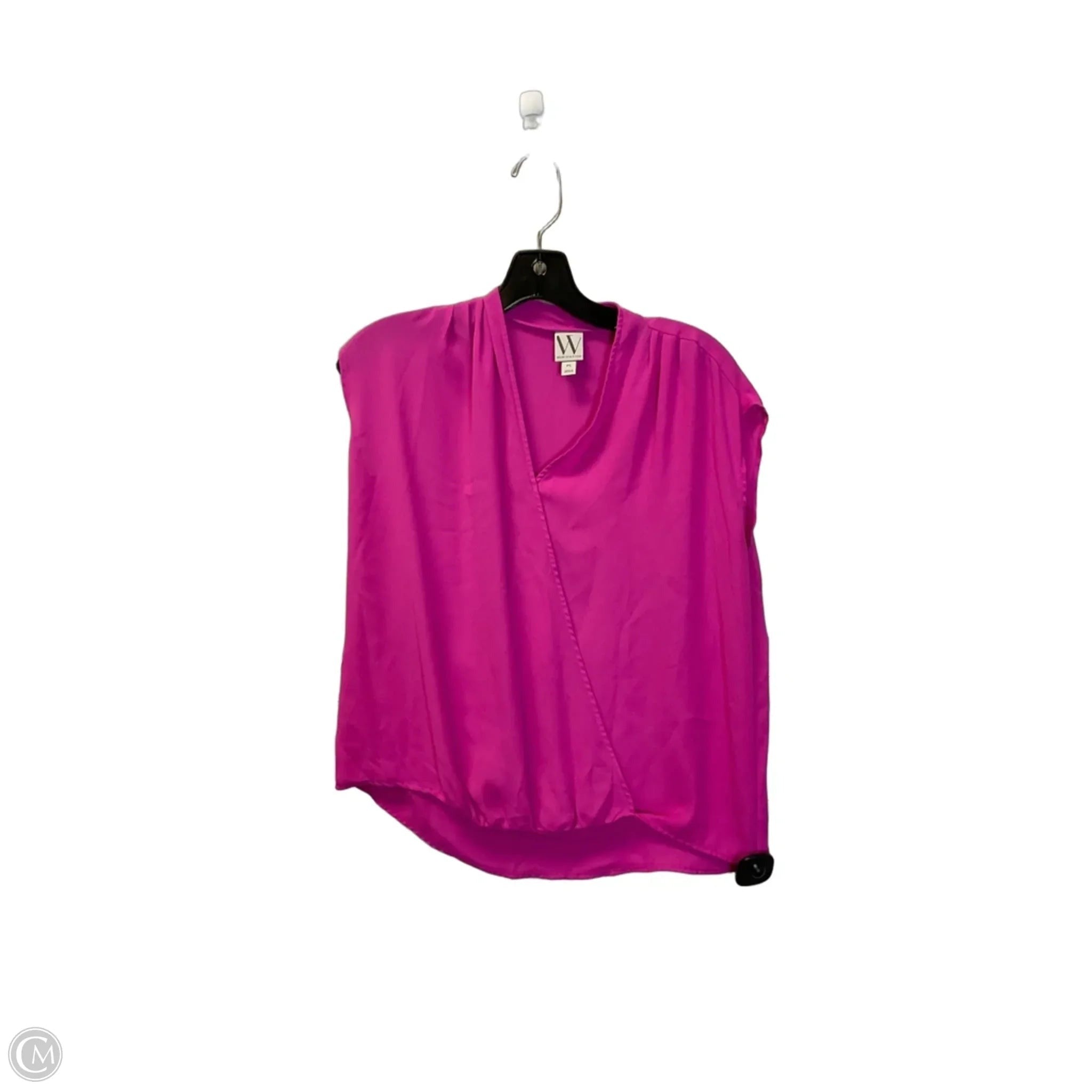Top Short Sleeve By Worthington In Pink, Size: S