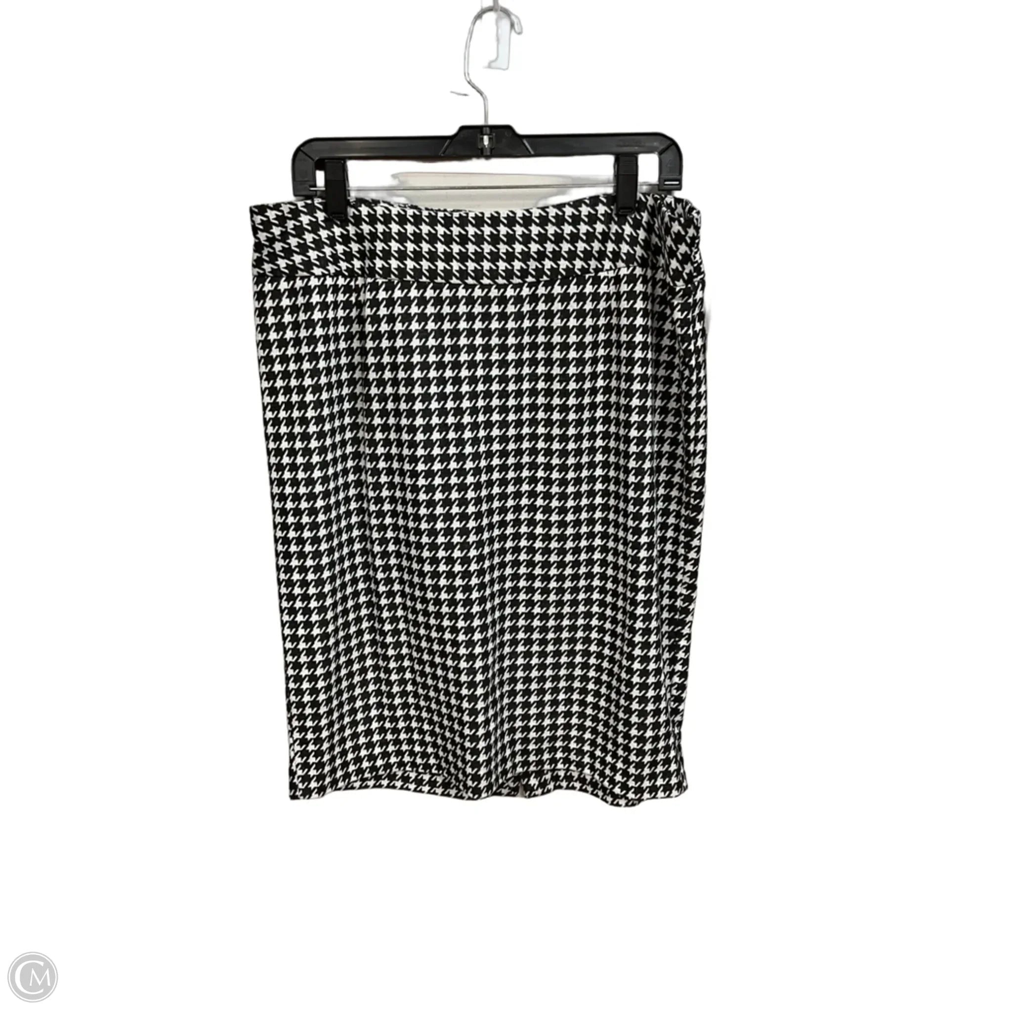 Skirt Midi By Lane Bryant In Black & White, Size: 16