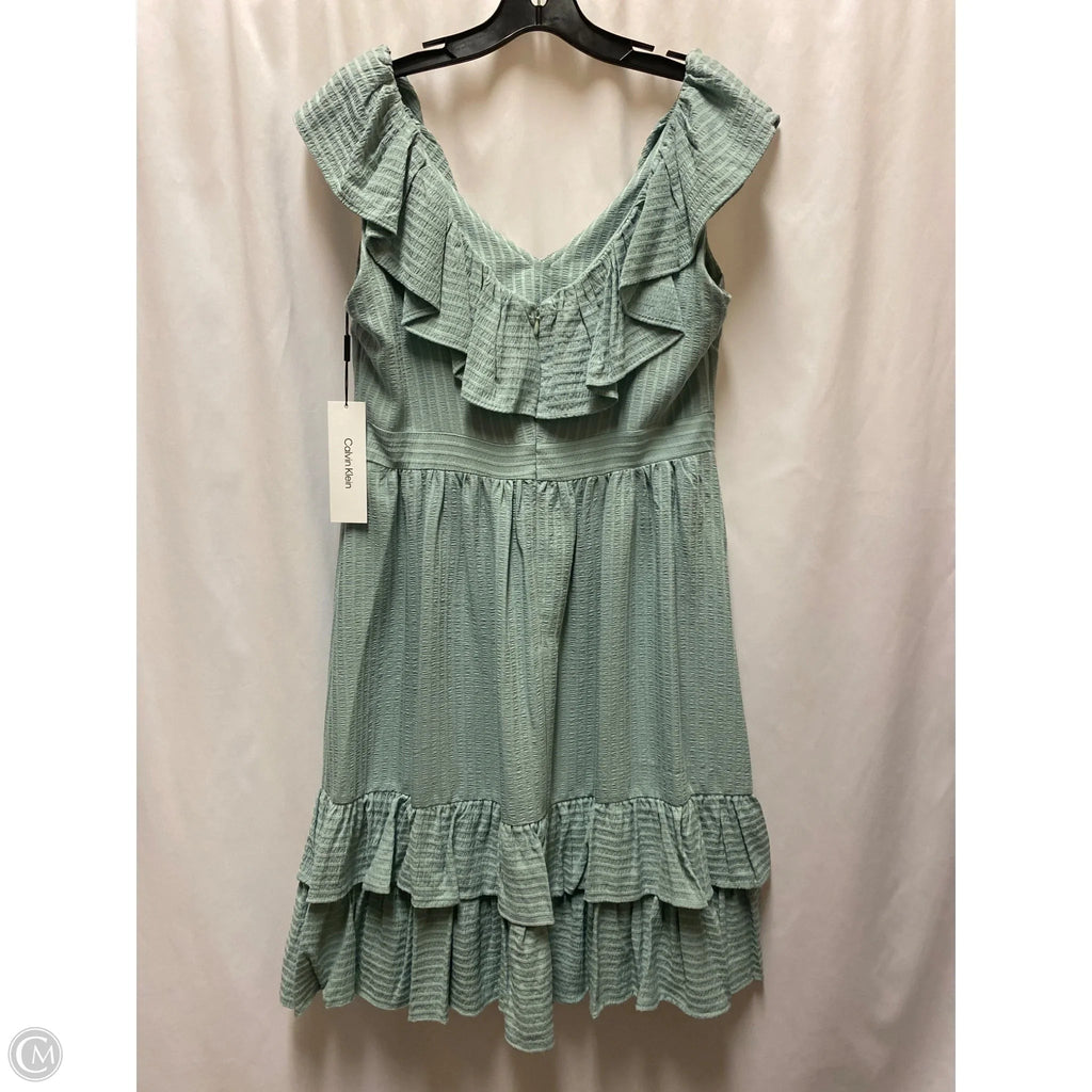 Dress Casual Maxi By Calvin Klein In Green, Size: M