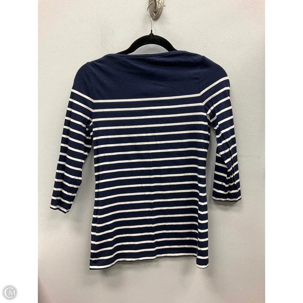 Top Long Sleeve By A New Day In Striped Pattern, Size: Xs