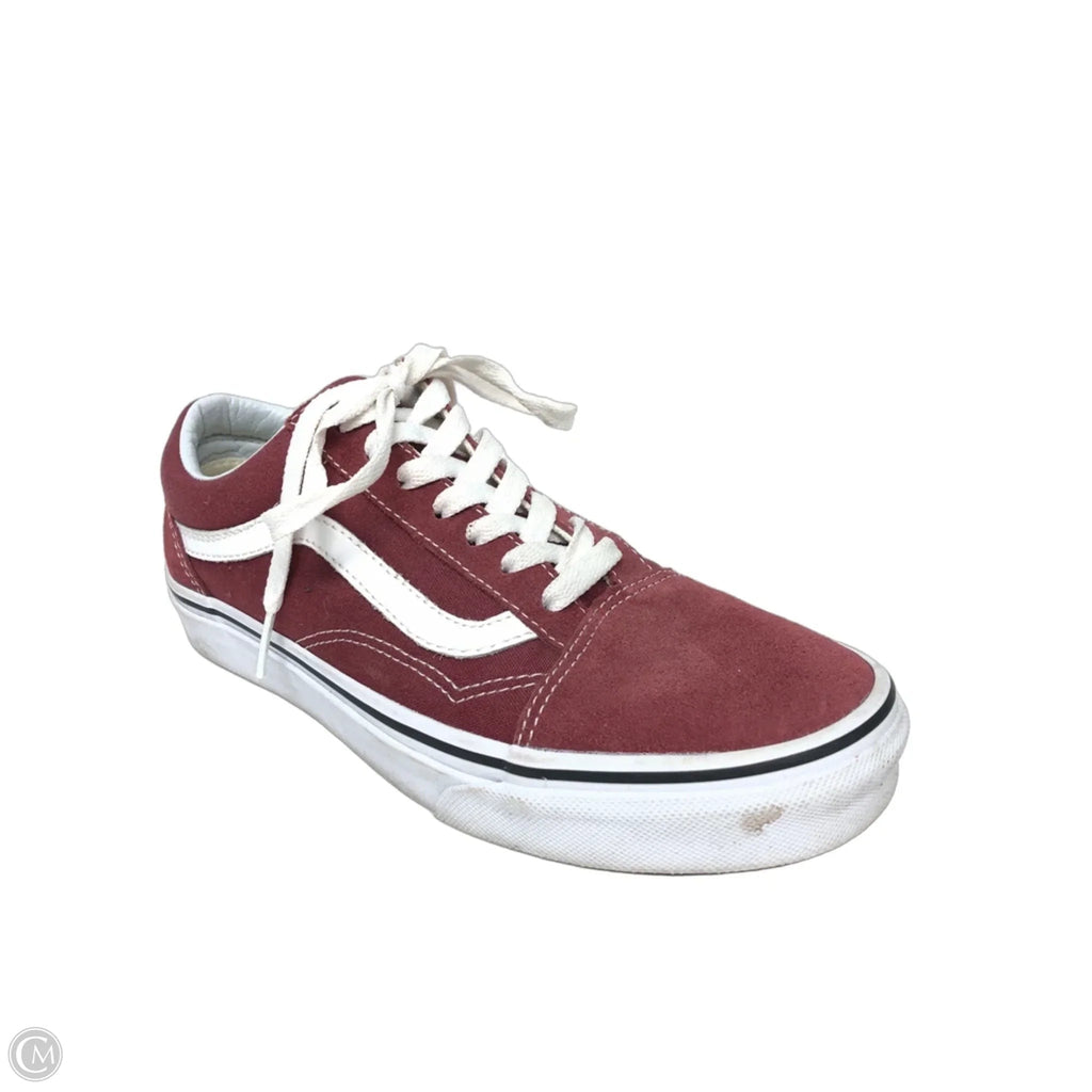 Shoes Sneakers By Vans In Red, Size: 7.5