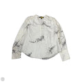 Blouse Long Sleeve By White House Black Market In Black & White, Size: Xs