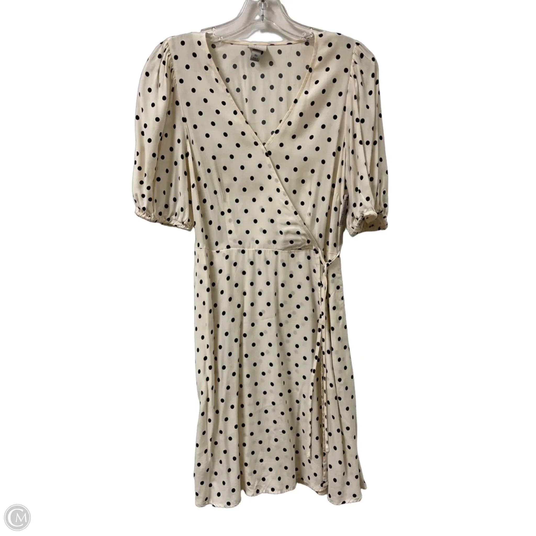 Dress Casual Midi By A New Day In Polkadot Pattern, Size: Xs