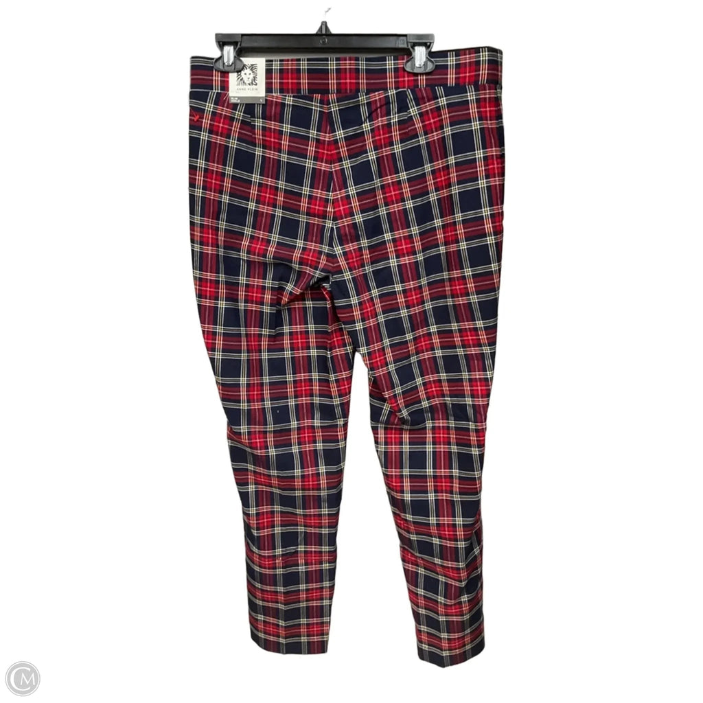 Pants Other By Anne Klein In Plaid Pattern, Size: 12