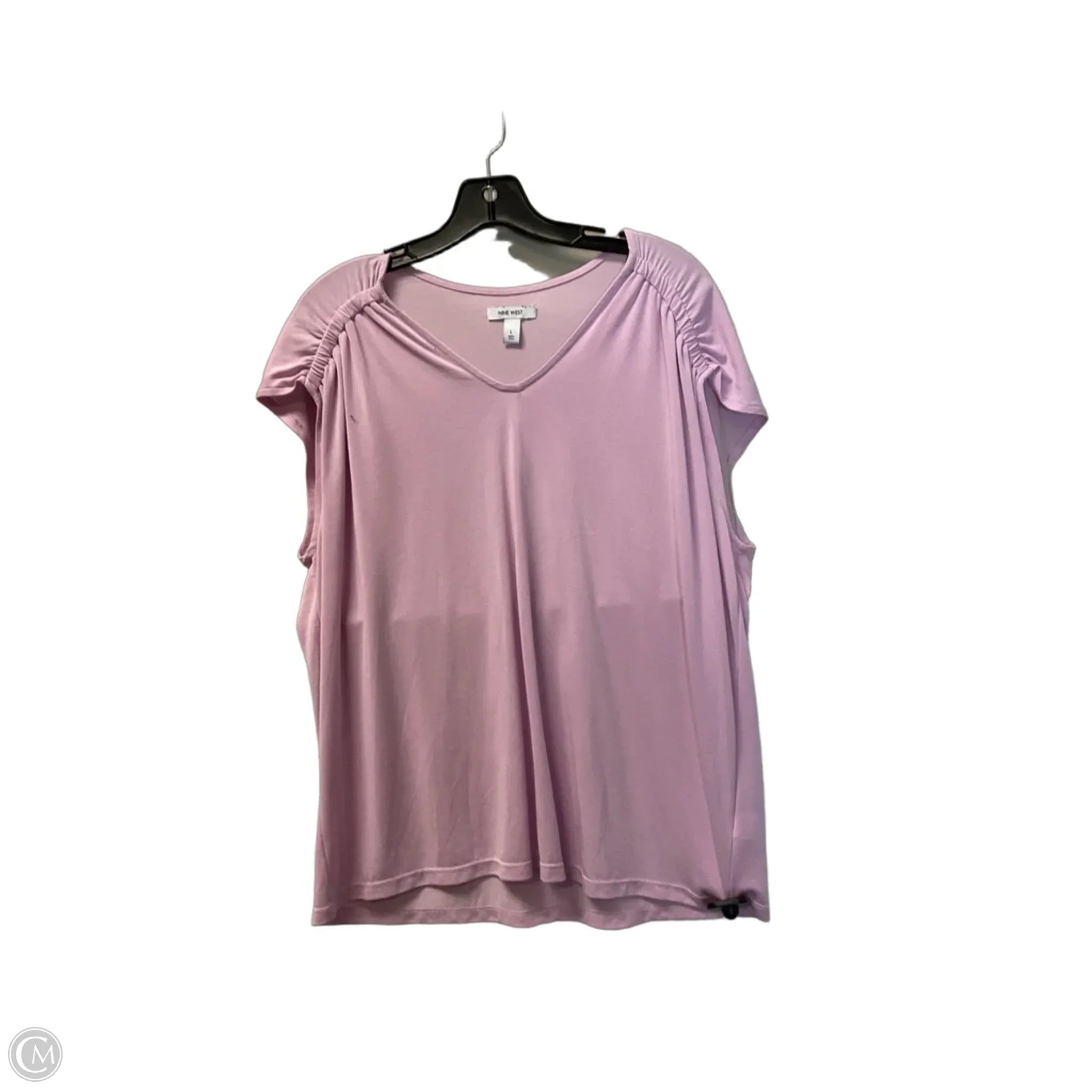 Top Sleeveless By Nine West In Pink, Size: L