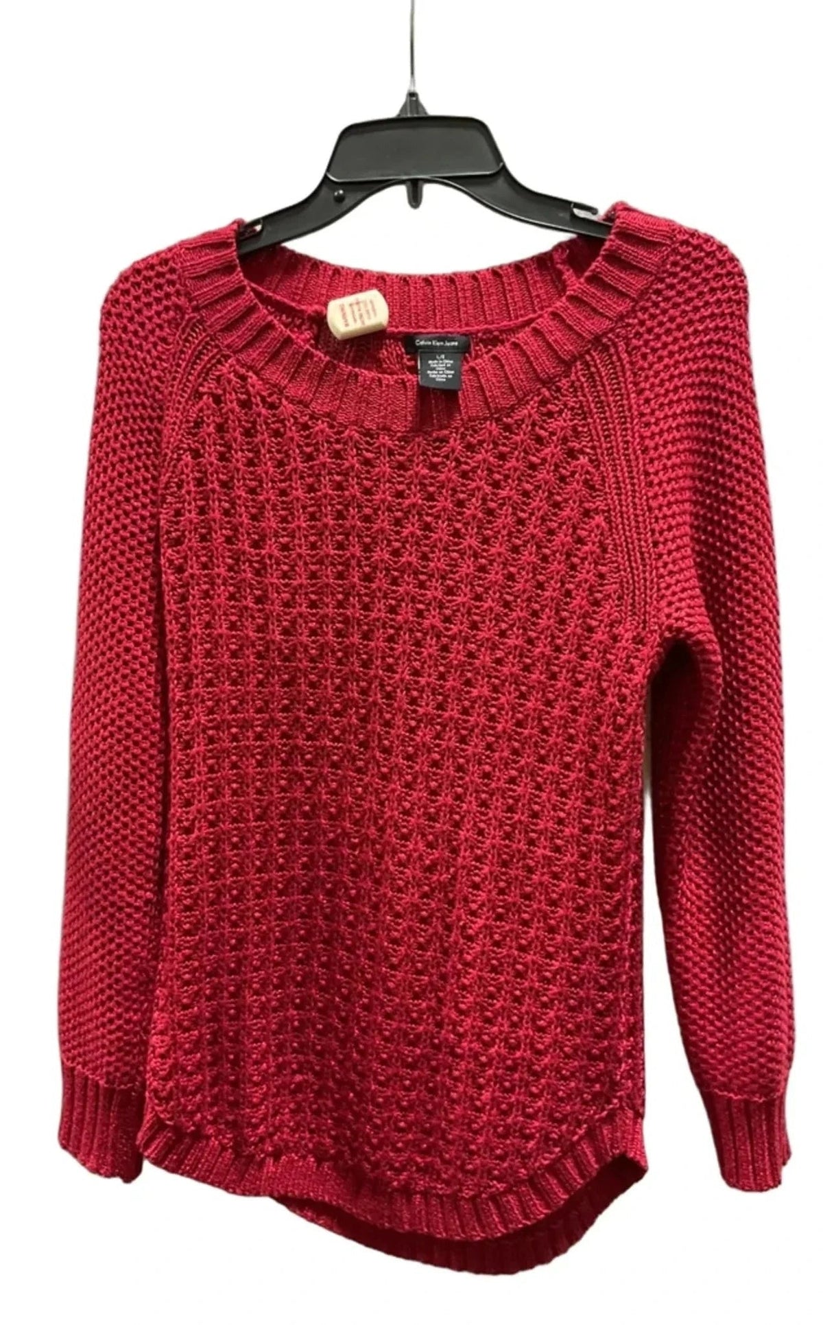 Tank Top By Calvin Klein In Red, Size: L