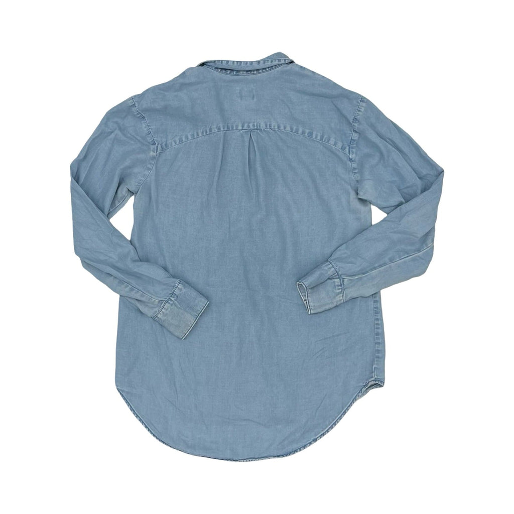 Top Long Sleeve By A New Day In Blue Denim, Size: S