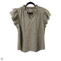 Top Short Sleeve By Anne Klein In Grey, Size: L