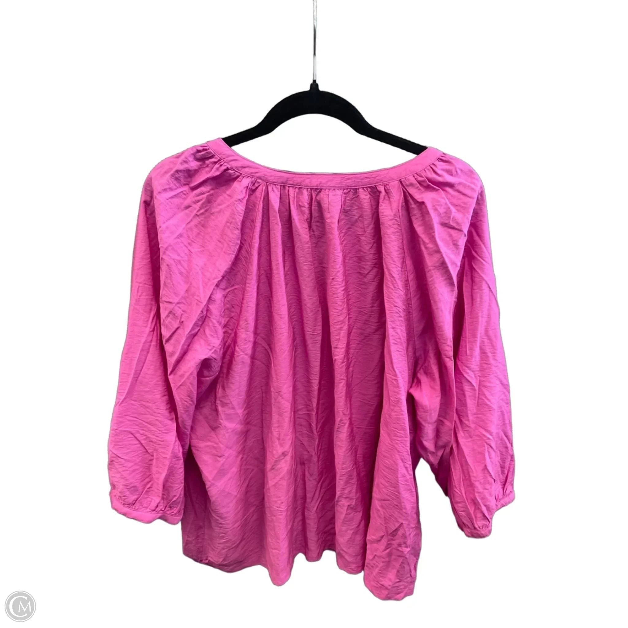 Top Long Sleeve By Sonoma In Pink, Size: 2x