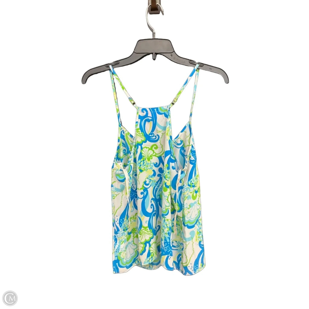 Top Sleeveless Designer By Lilly Pulitzer In Blue & Green, Size: S