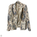 Blazer By Chicos In Blue & Cream, Size: M