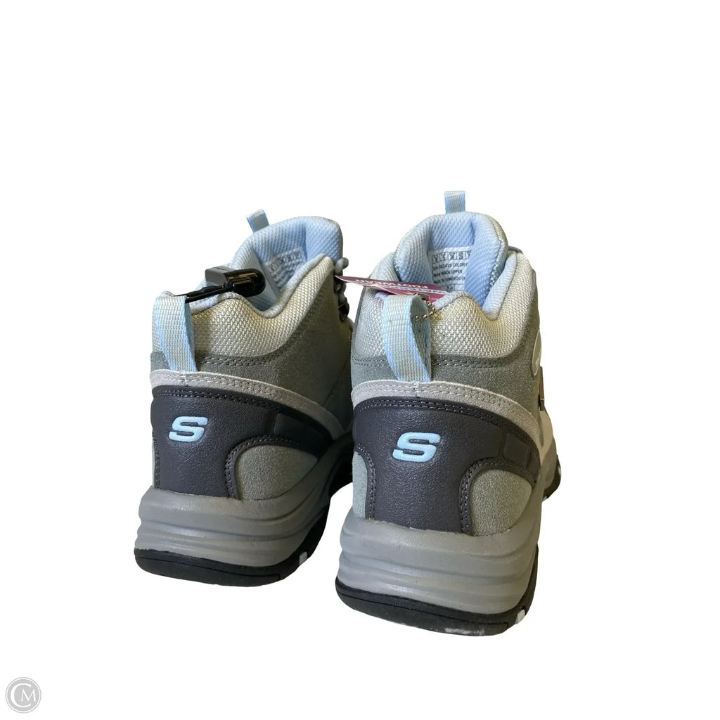 Boots Hiking By Skechers In Blue & Grey, Size: 8