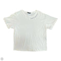 Top Short Sleeve Basic By 7 For All Mankind In Black & Cream, Size: Xl
