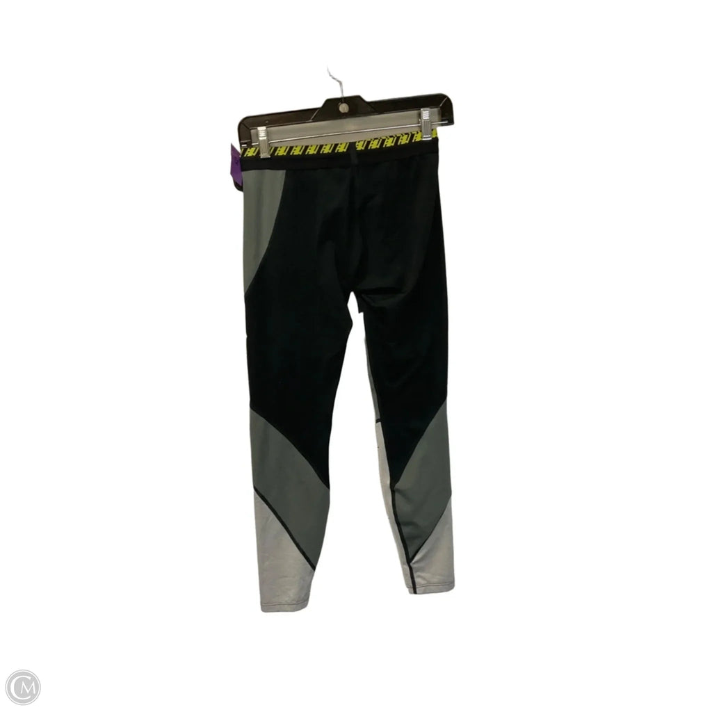 Athletic Leggings Capris By Hoka In Blue & Grey, Size: S