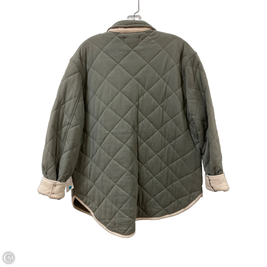 Jacket Shirt By Z Supply In Green, Size: M