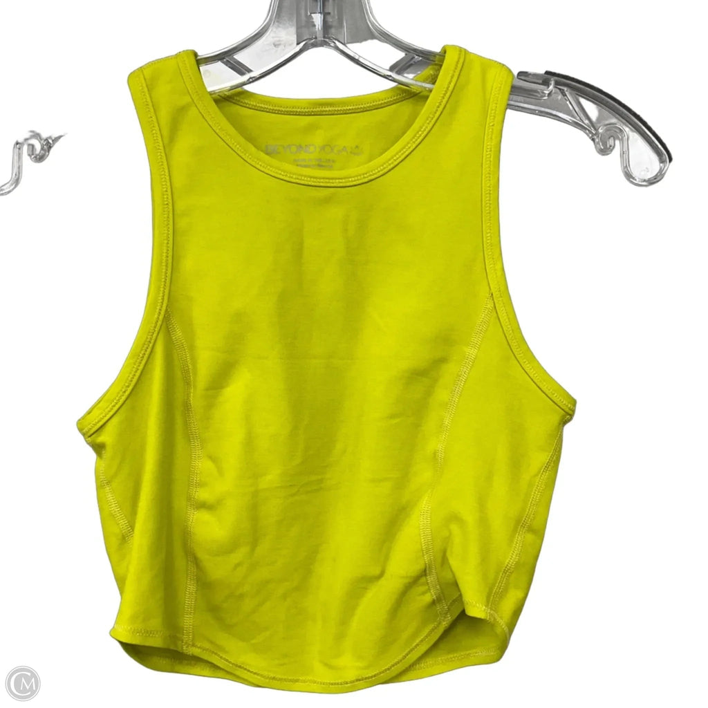 Athletic Tank Top By Beyond Yoga In Yellow, Size: S
