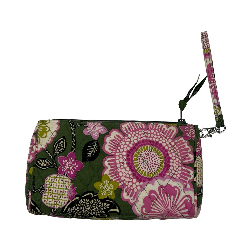Wristlet By Vera Bradley In Green & Pink, Size:Large