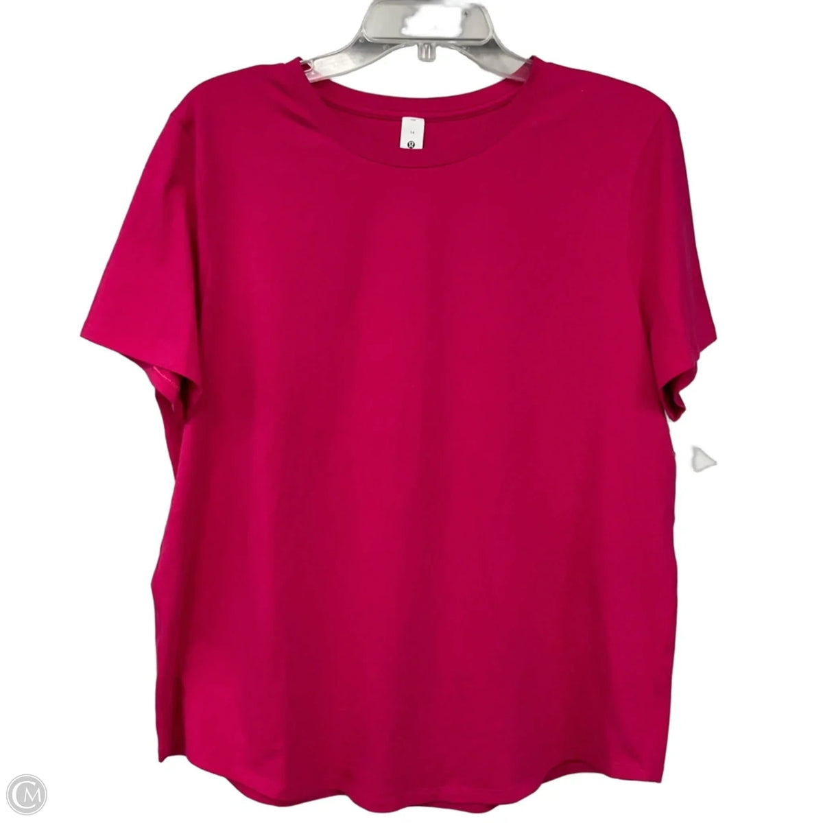 Top Short Sleeve Basic By Lululemon In Pink, Size: 14