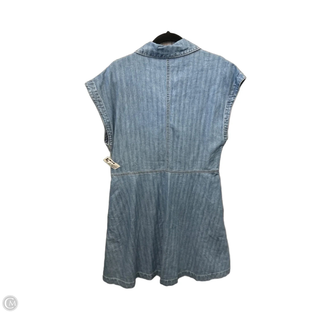 Dress Casual Midi By Universal Thread In Blue Denim, Size: M
