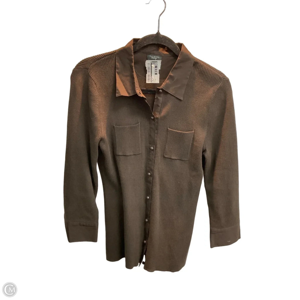 Top Long Sleeve By Talbots In Brown, Size: M