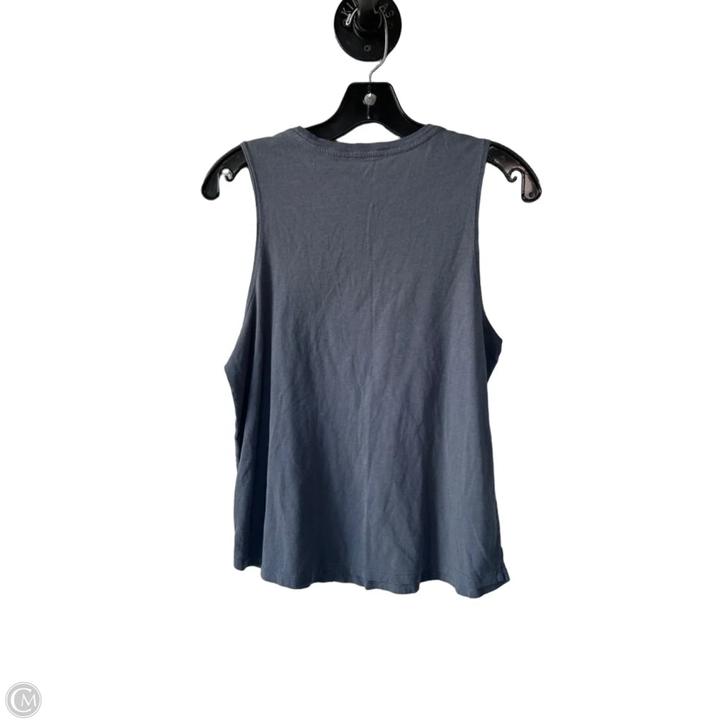Athletic Tank Top By Spiritual Gangster In Grey & White, Size: L