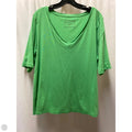 Top Short Sleeve By Charter Club In Green, Size: Xl