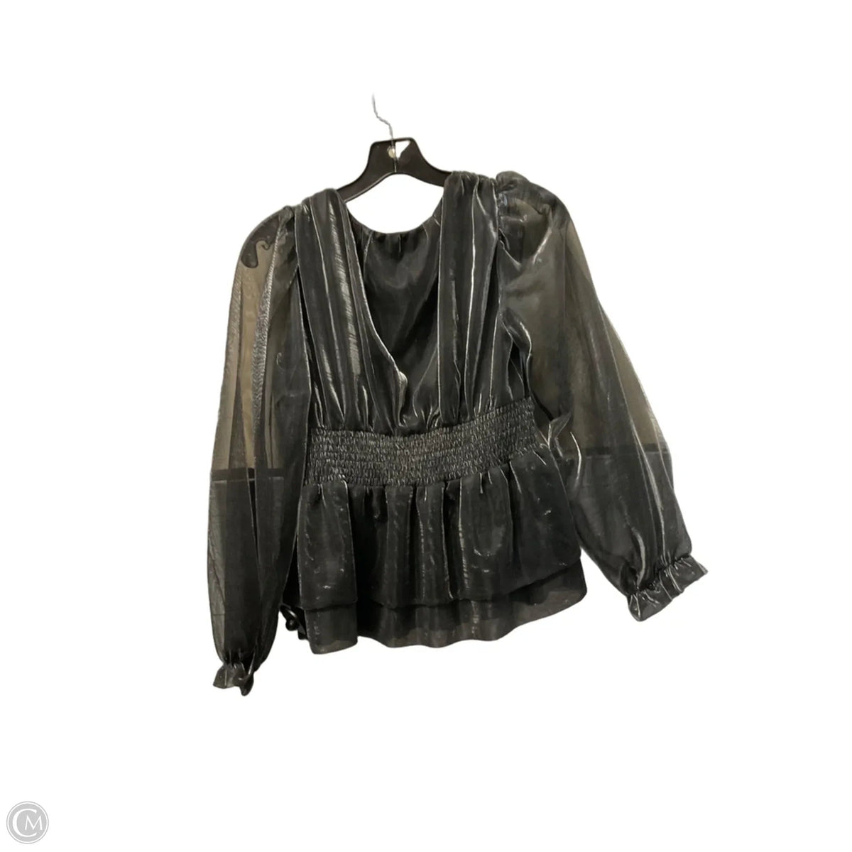 Top Long Sleeve By Dr2 In Silver, Size: S