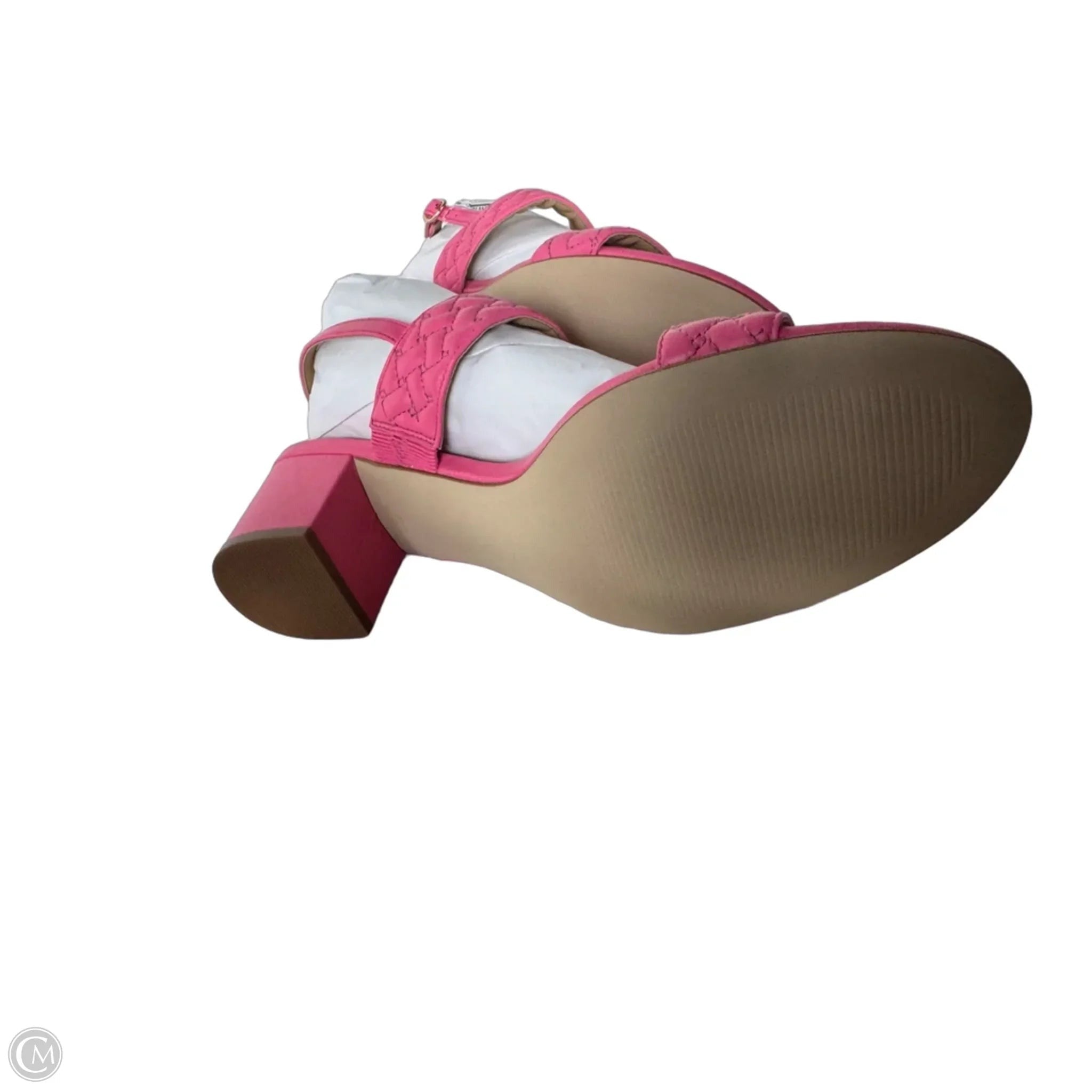 Sandals Heels Block By Talbots In Pink, Size: 10