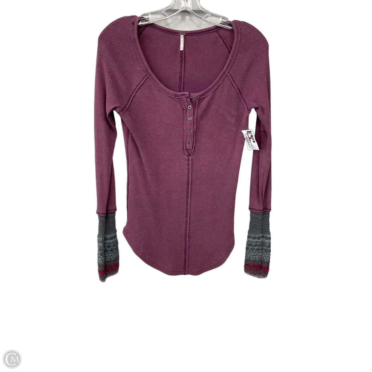 Top Long Sleeve By Free People In Purple, Size: S