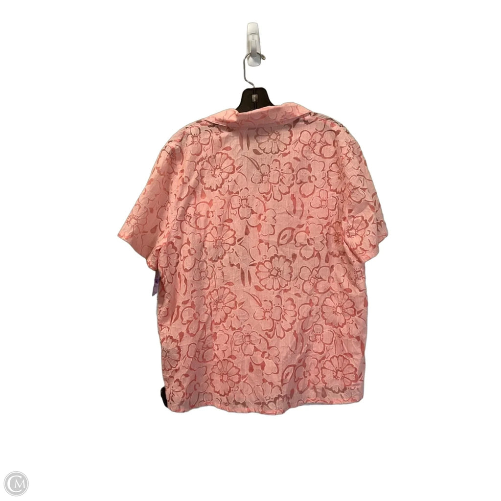 Top Short Sleeve By Alfred Dunner In Pink, Size: Xl
