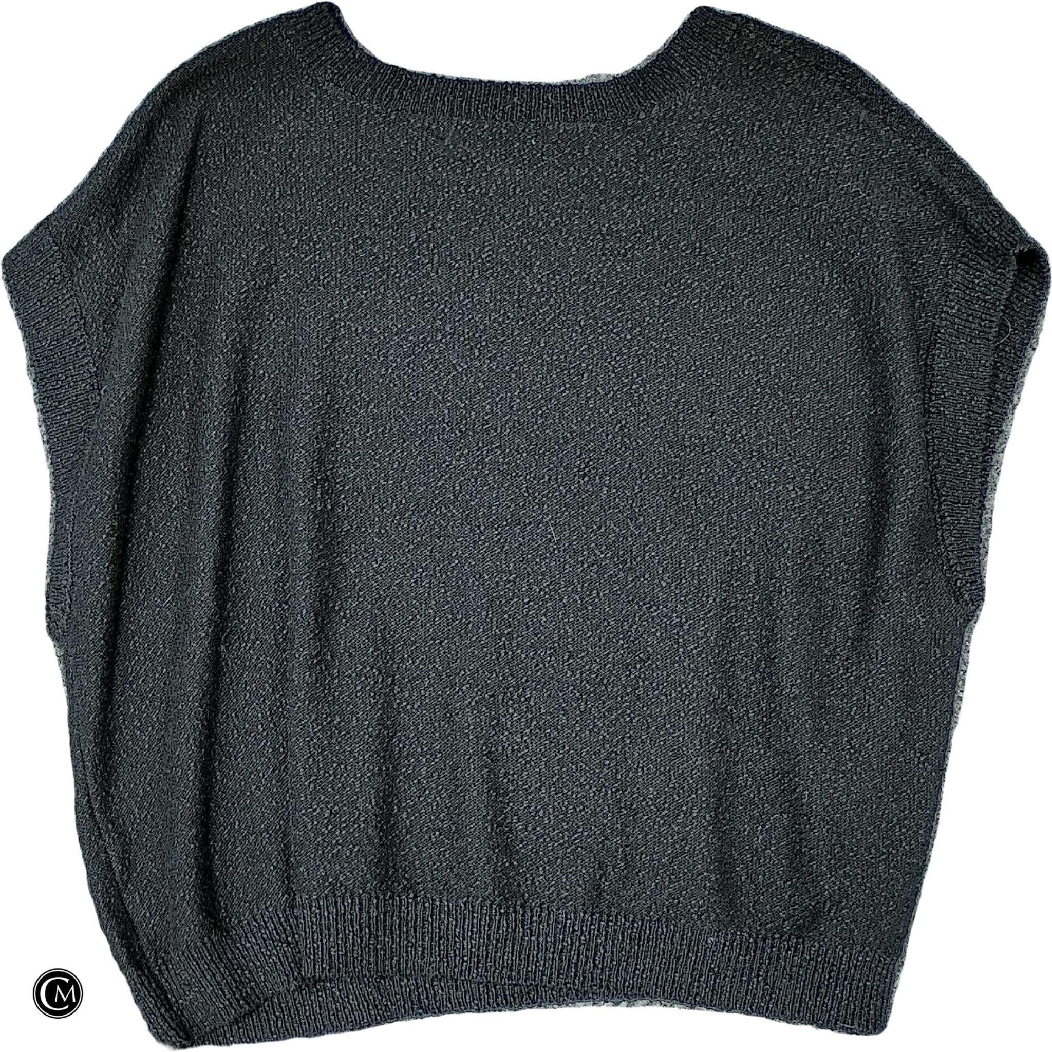Vest Sweater By Single Thread In Black, Size: 3x