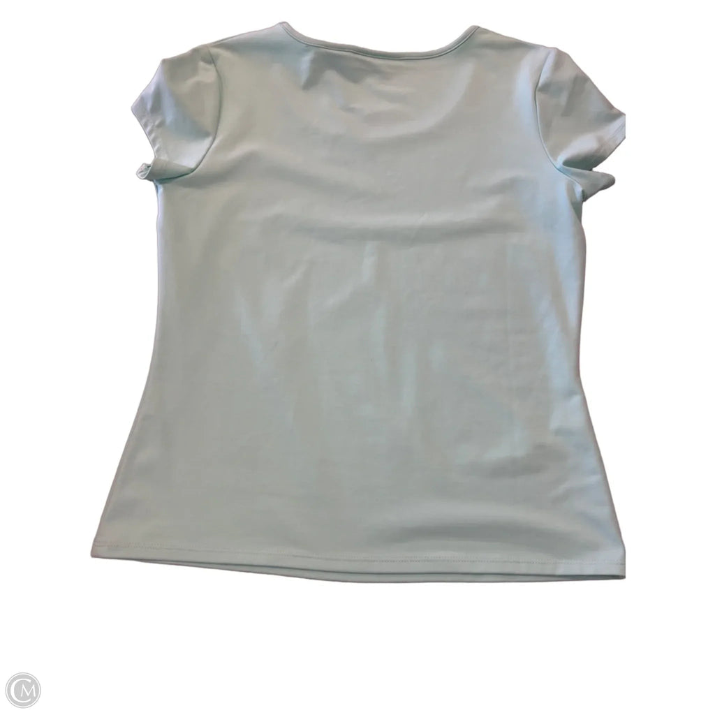 Top Short Sleeve Basic By Apostrophe In Teal, Size: S