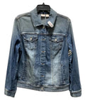 Jacket Denim By Chicos In Blue, Size: L