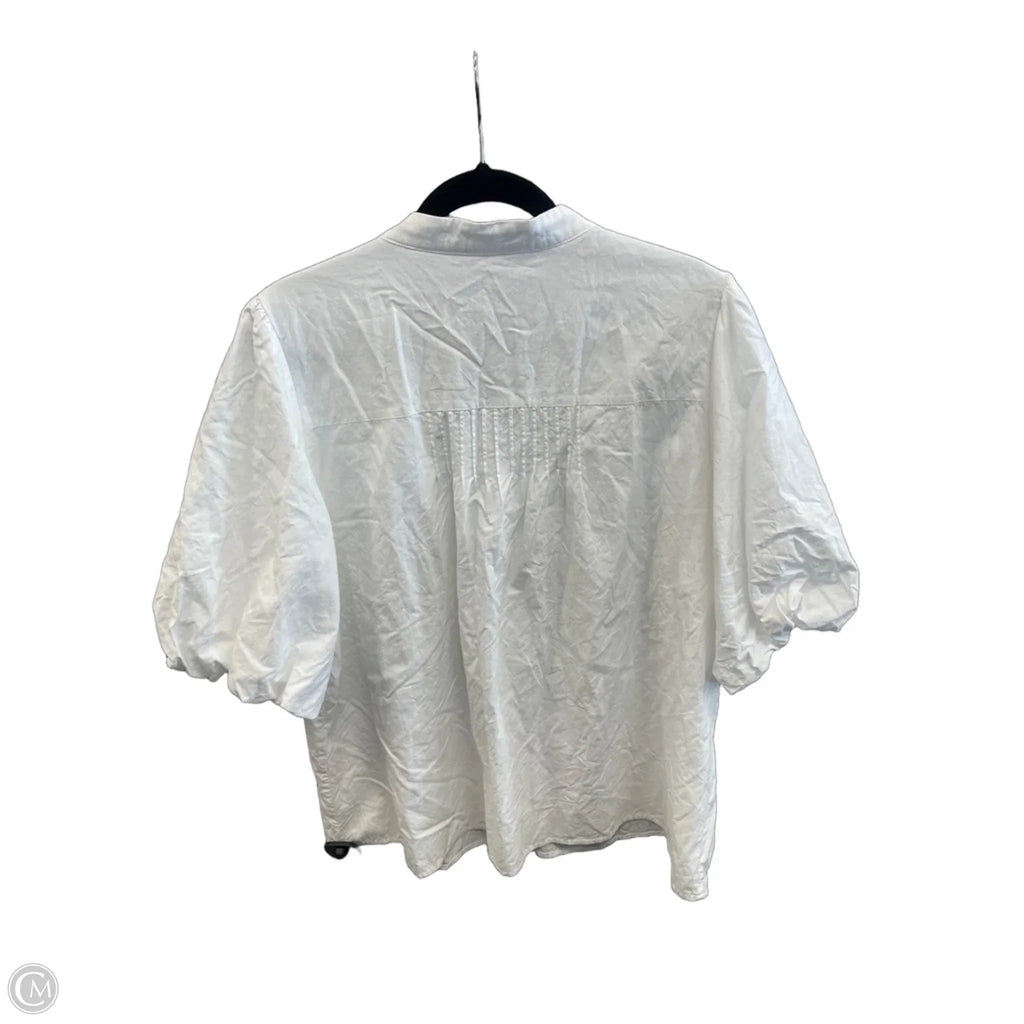 Top Short Sleeve By Prettygarden In White, Size: Xxl