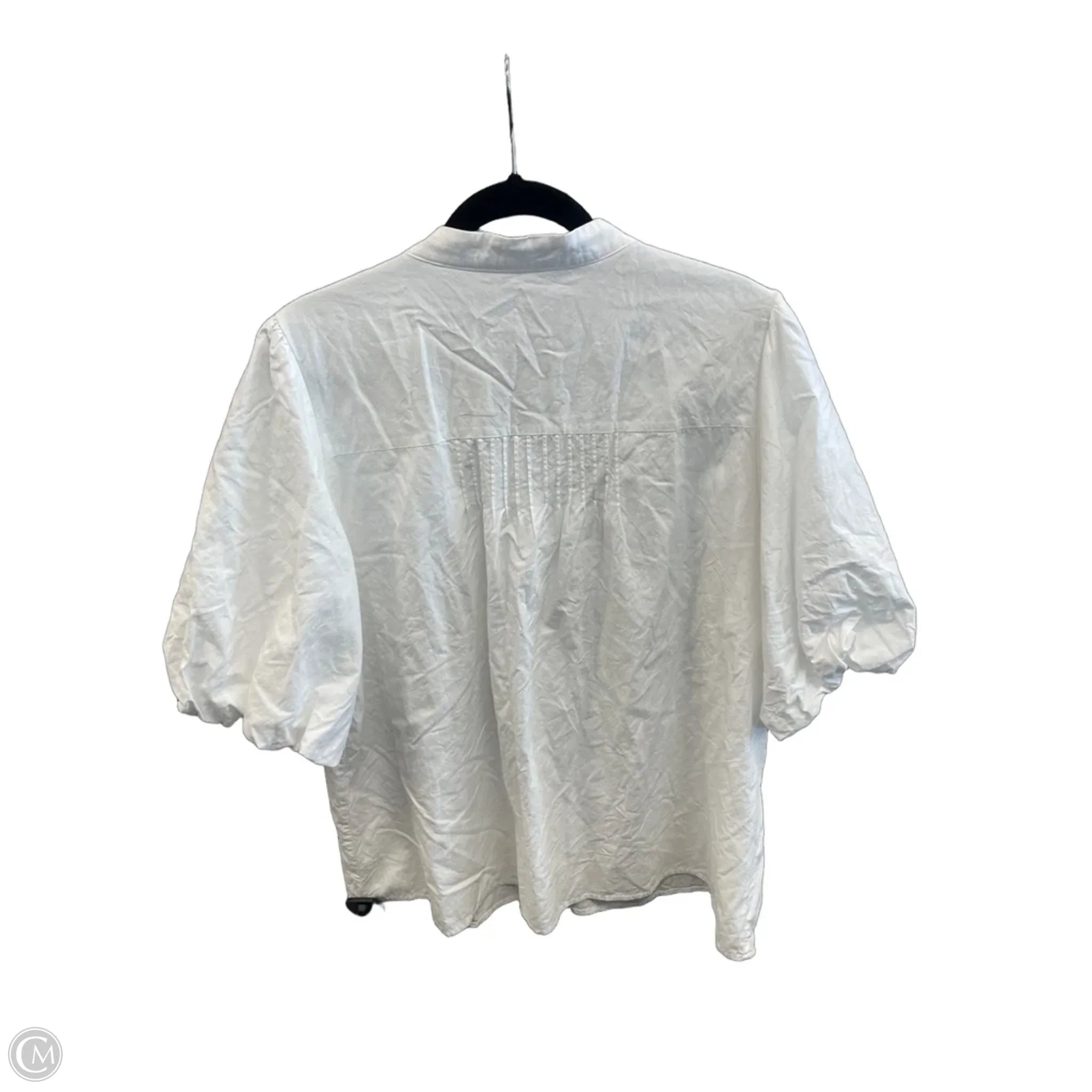 Top Short Sleeve By Prettygarden In White, Size: Xxl