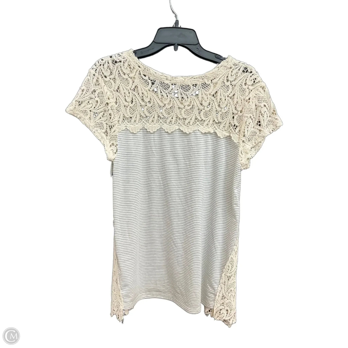 Top Short Sleeve By L Love In Grey, Size: S