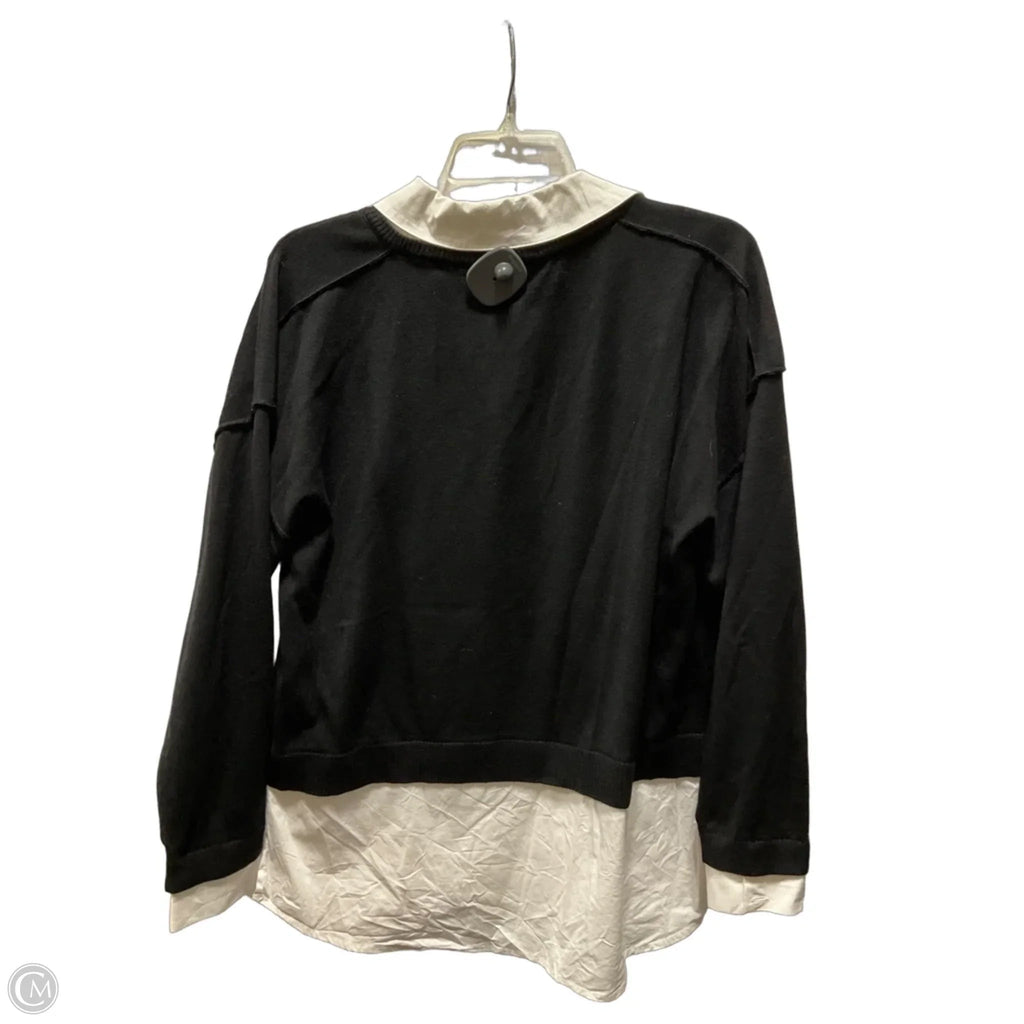 Top Long Sleeve By Adrianna Papell In Black, Size: M
