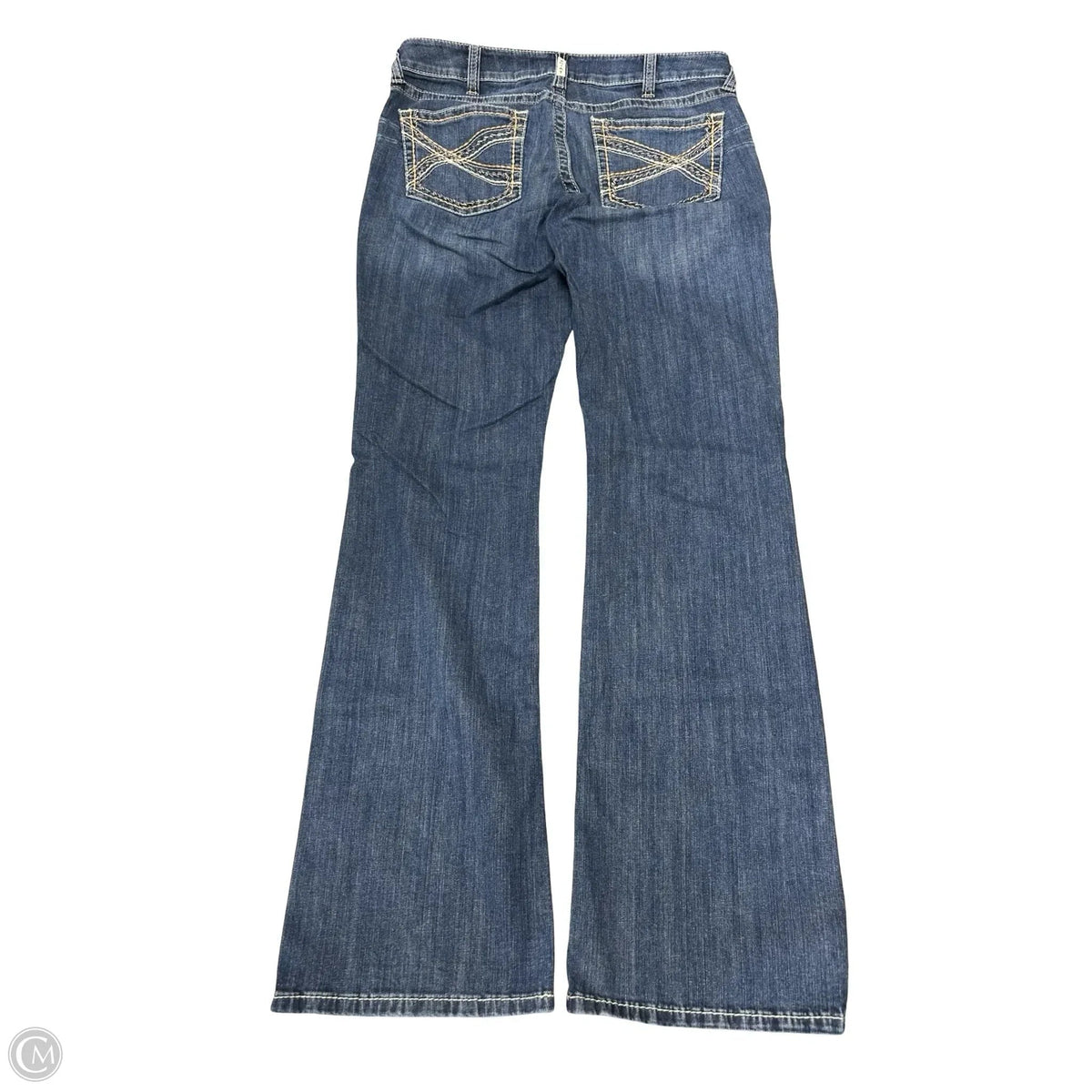 Jeans Boot Cut By Ariat In Blue Denim, Size: 18