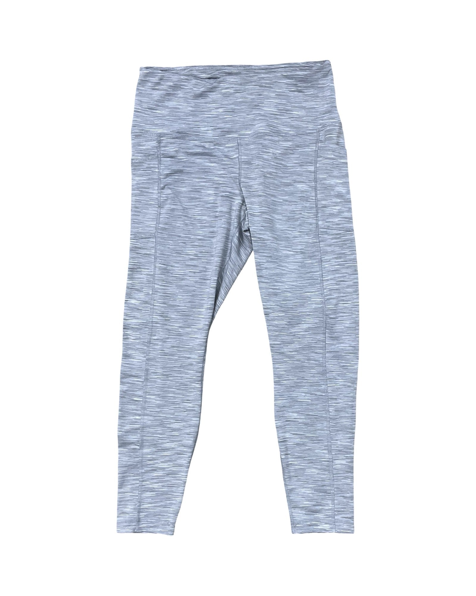 Athletic Leggings By 90 Degrees By Reflex In Grey, Size:L