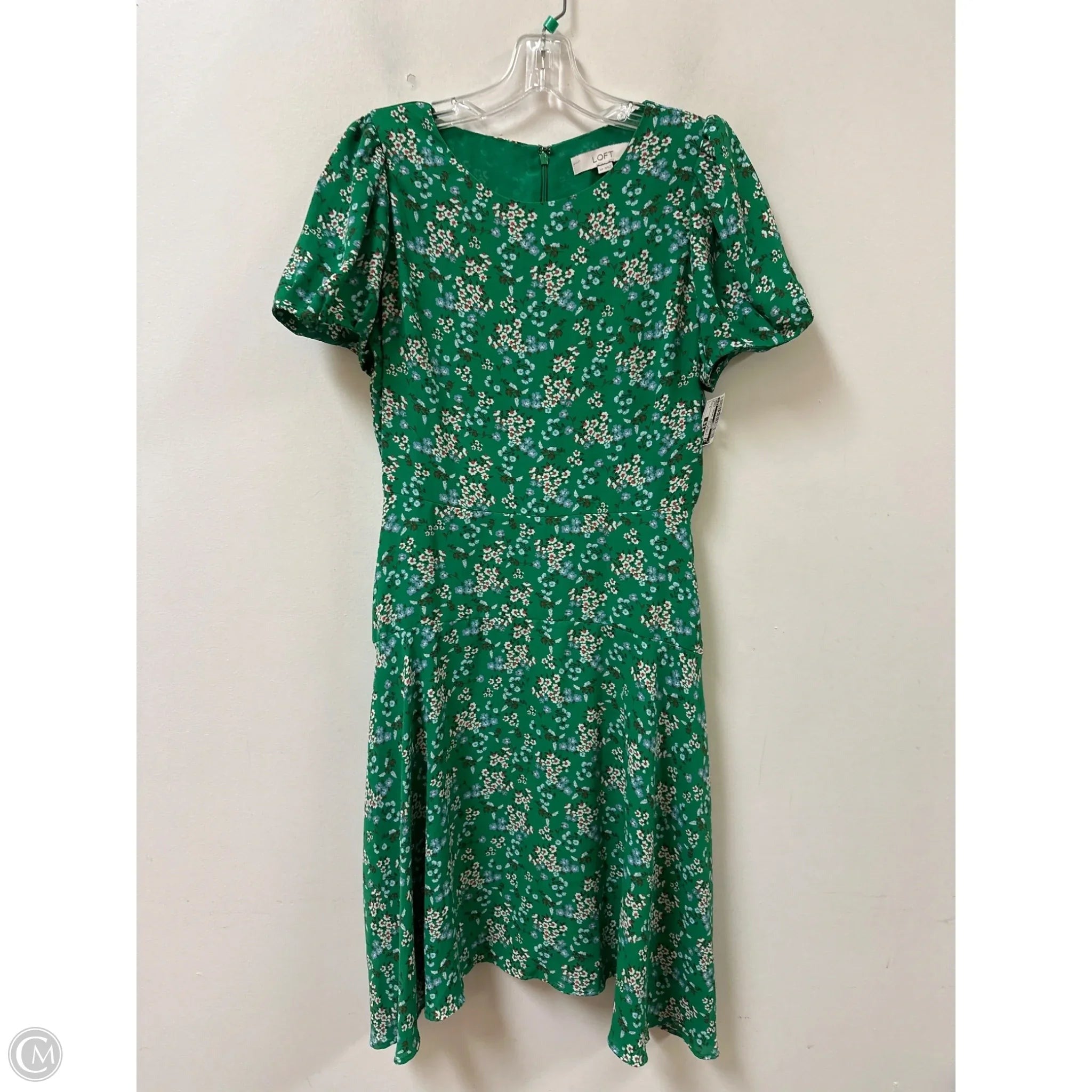 Dress Casual Midi By Loft In Green, Size: S