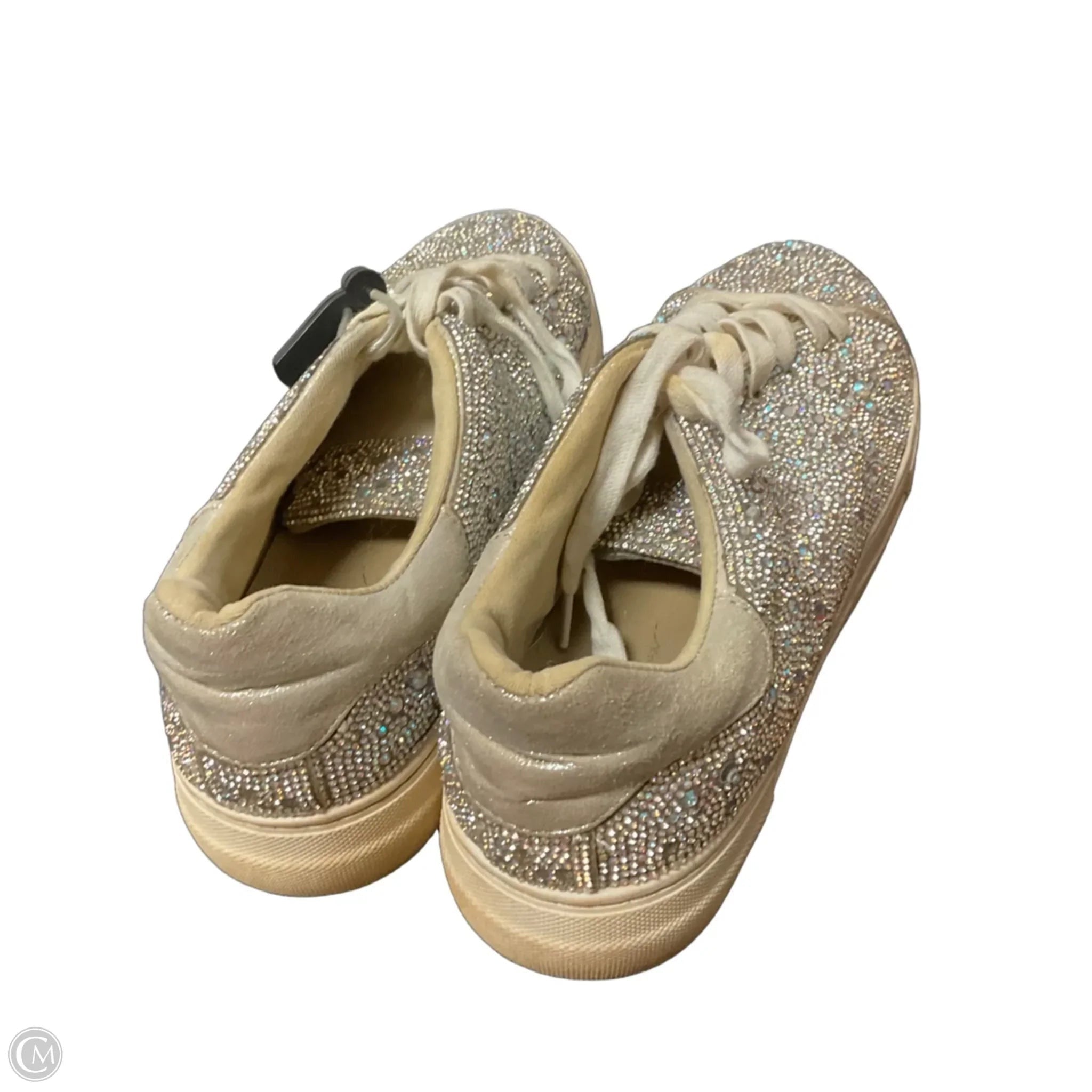 Shoes Sneakers By Betsey Johnson In Silver, Size: 8.5
