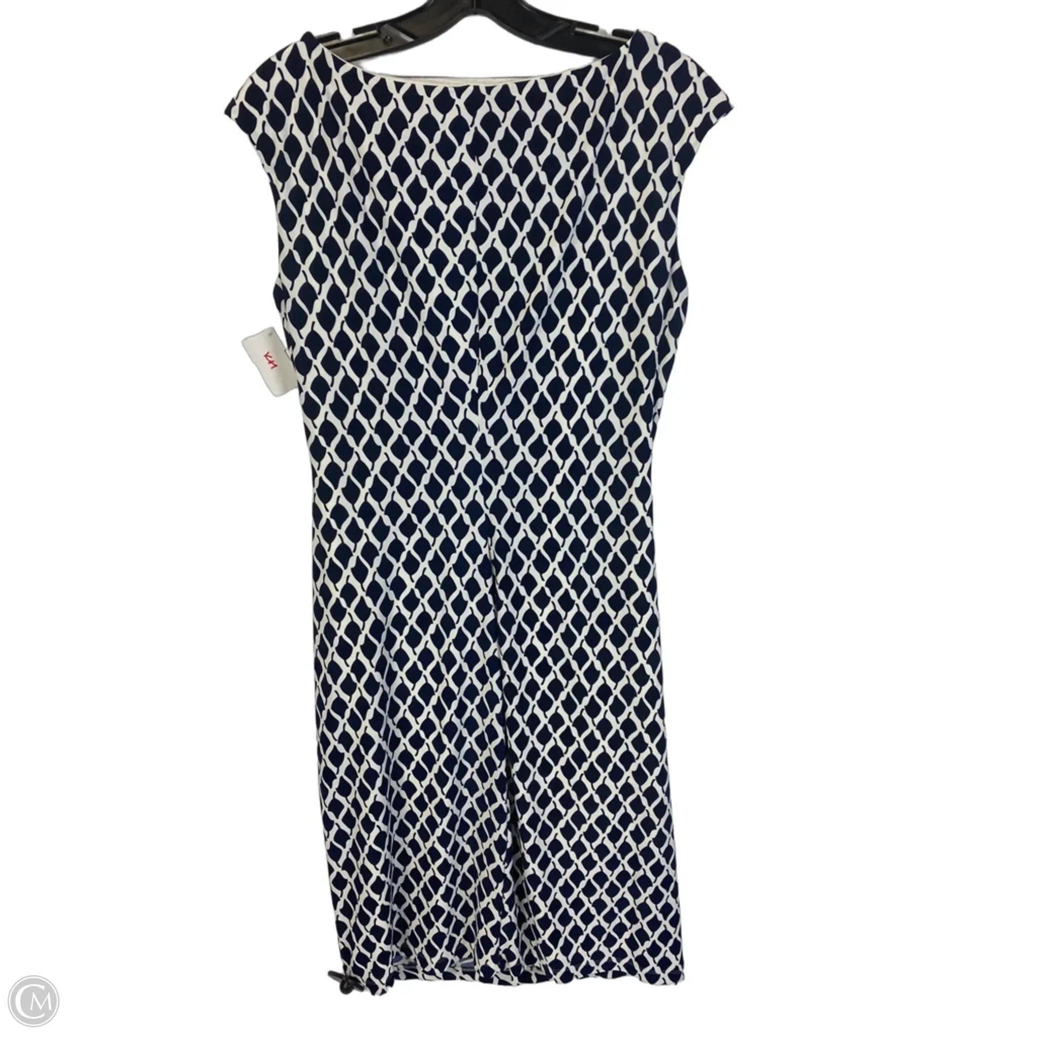 Dress Work By Lauren By Ralph Lauren In Black & White, Size: 10