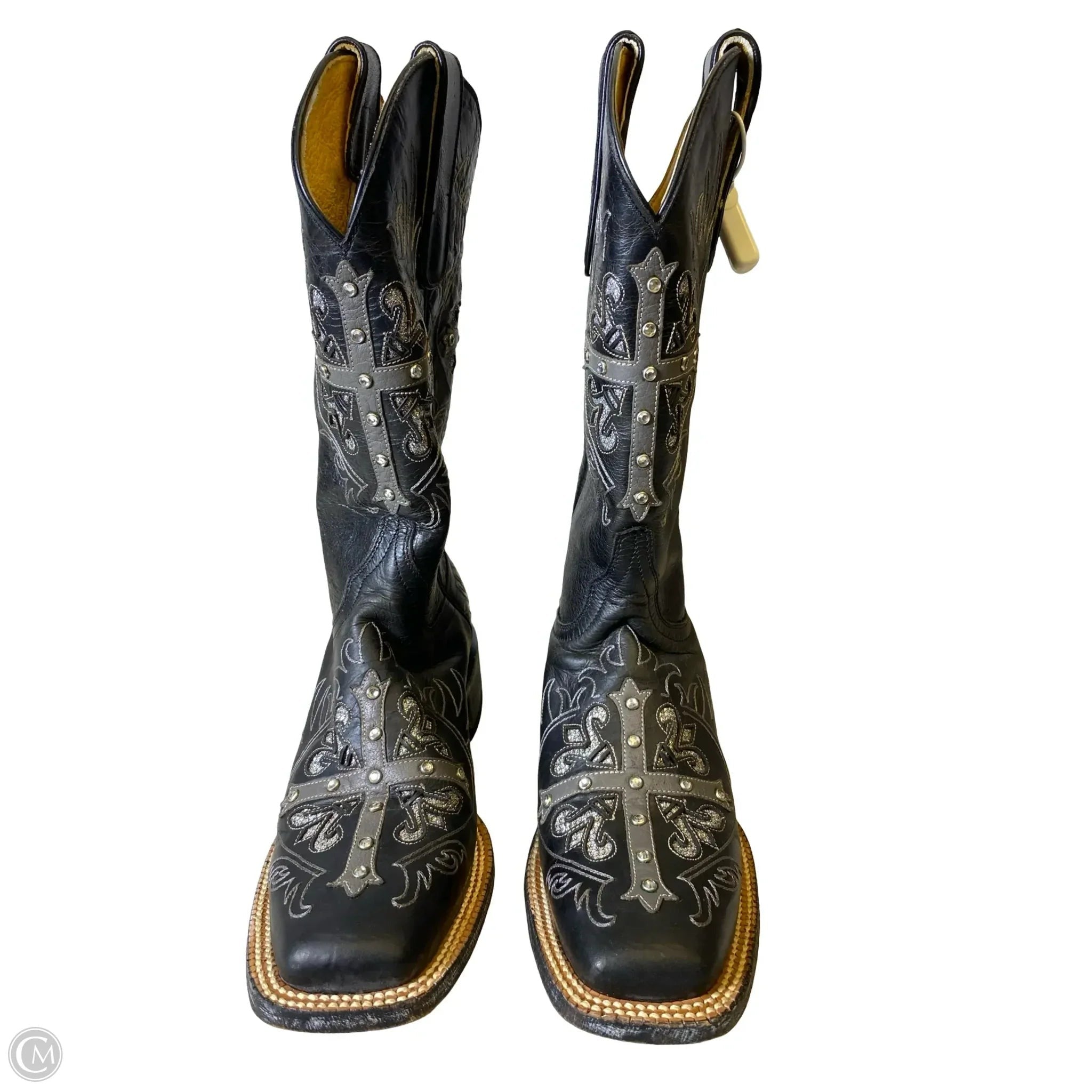 Boots Western By Cavender’s In Black & Silver, Size: 6.5