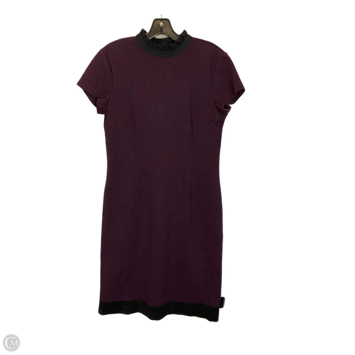 Dress Casual Midi By Ivanka Trump In Black & Purple, Size: 10
