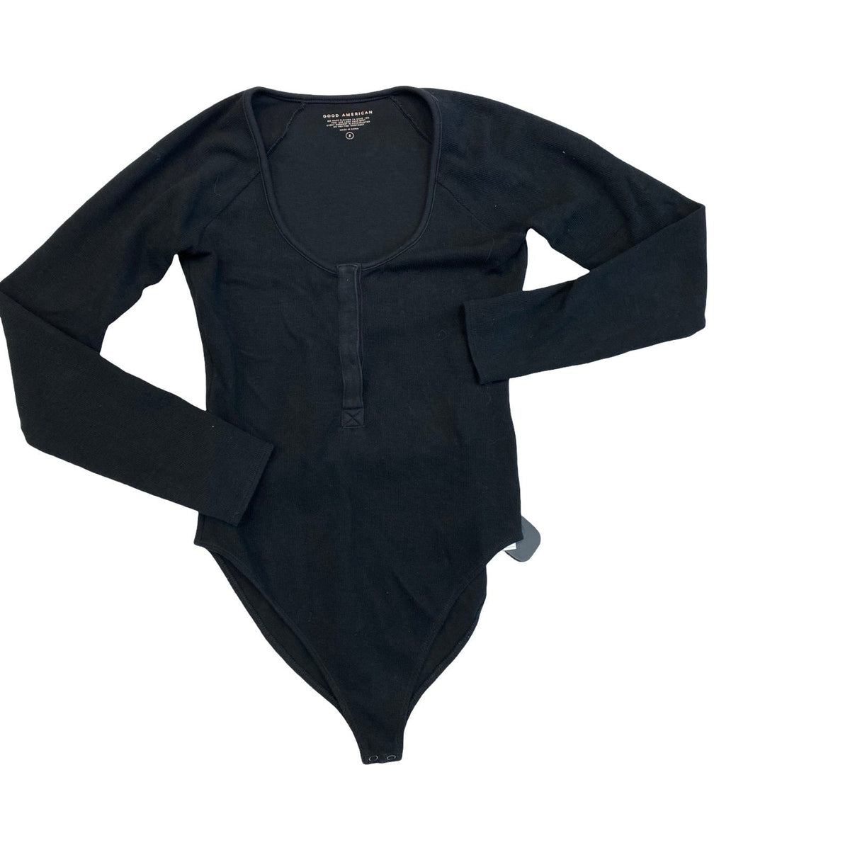Top Ls By Good American In Black, Size:2