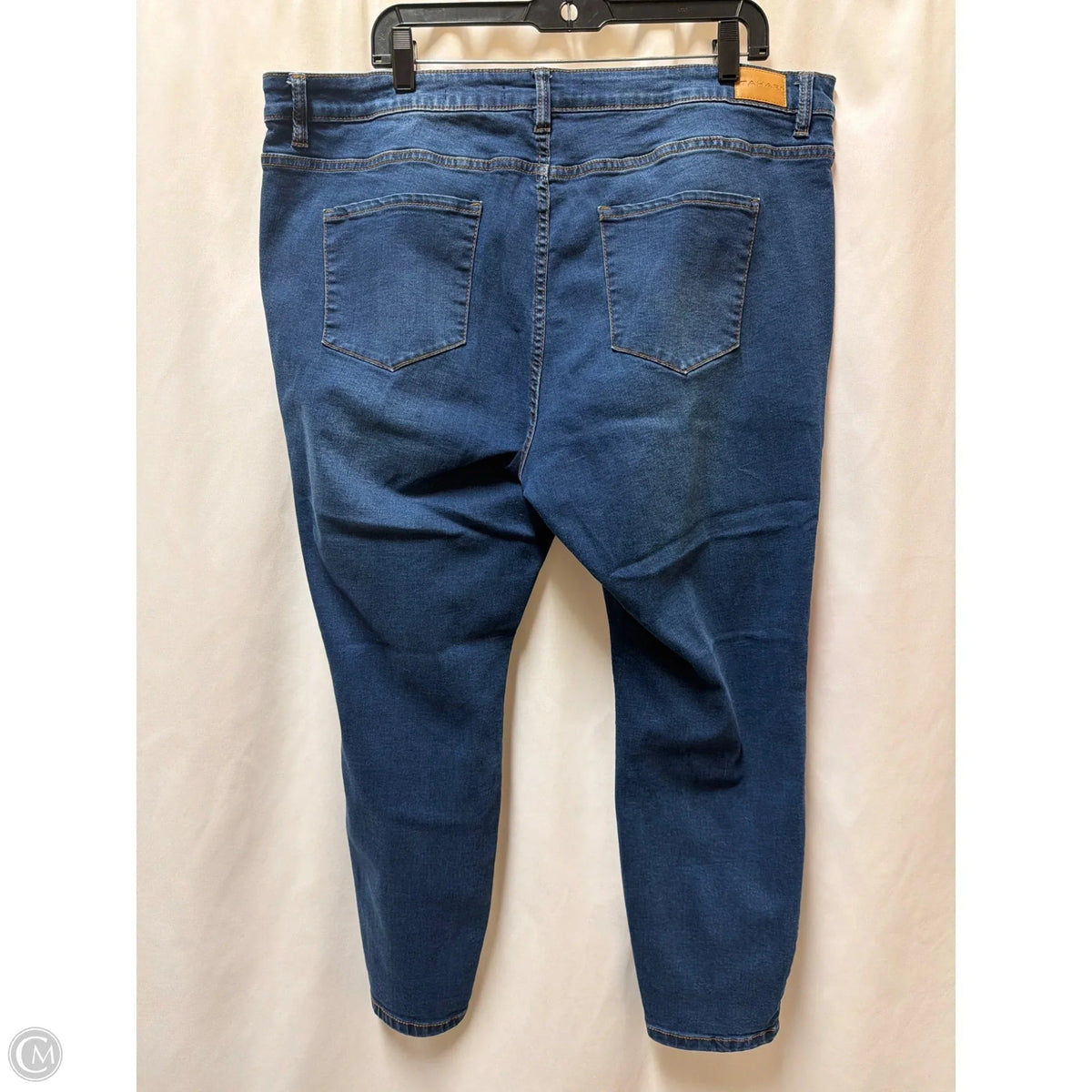 Jeans Skinny By Tahari In Blue Denim, Size: 22