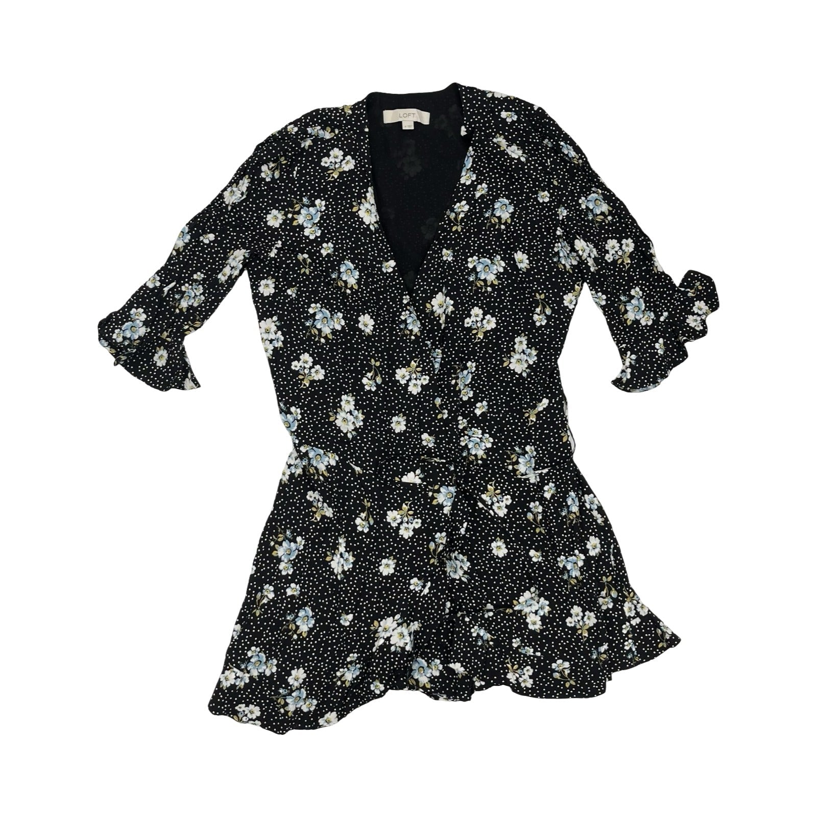 Dress Party Short By Loft In Black, Size:4