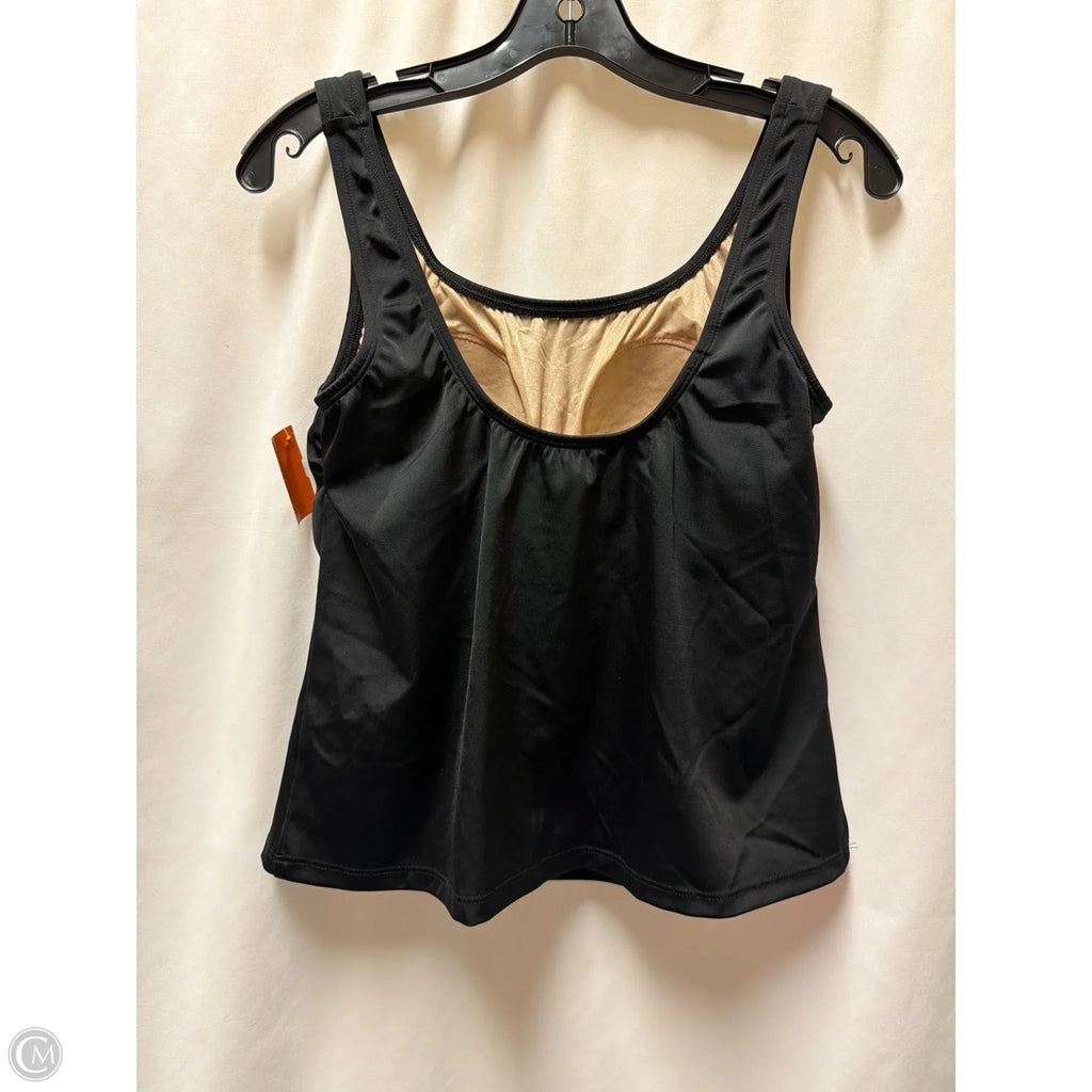 Swimsuit Top By Clothes Mentor In Black, Size: L